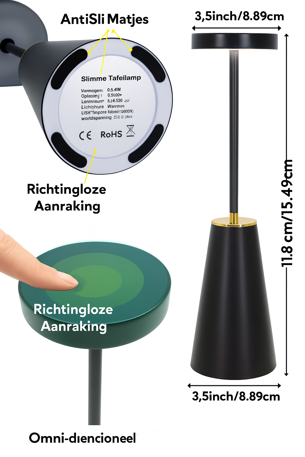 AuraTouch Draadloze Tafellamp
