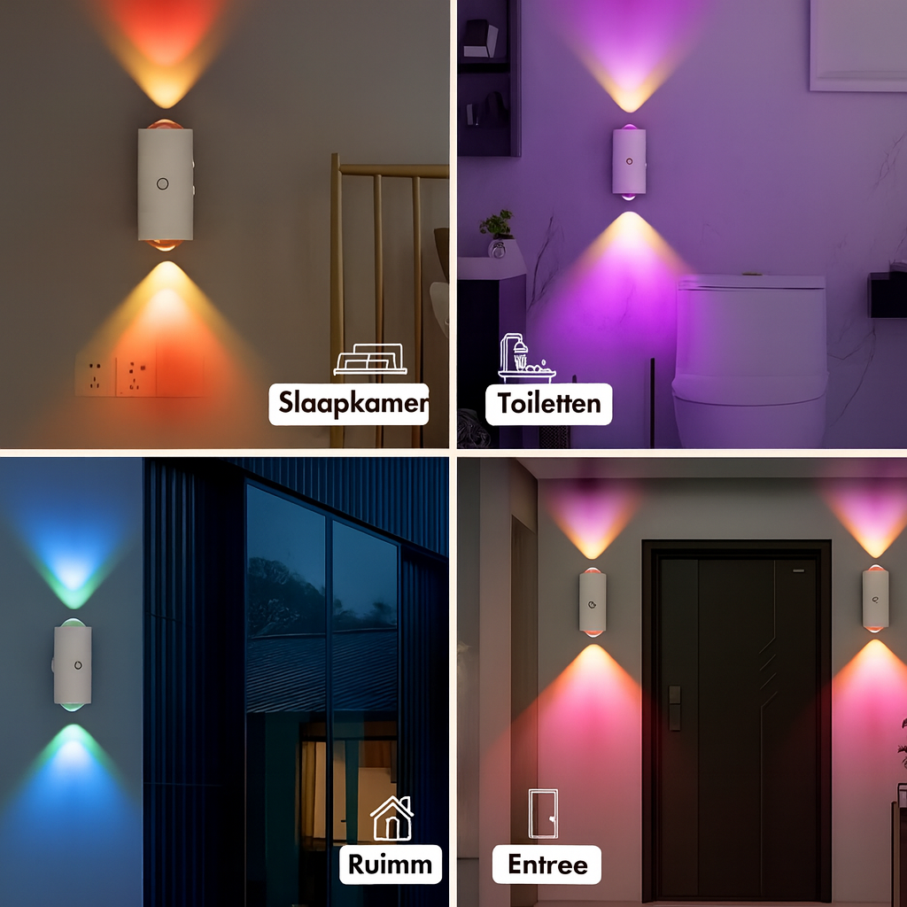 Moderne RGB Wandlamp