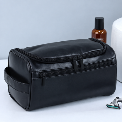 Hangende Toilettas voor Heren & Dames - Luxe PU-Lederen Dopp Kit