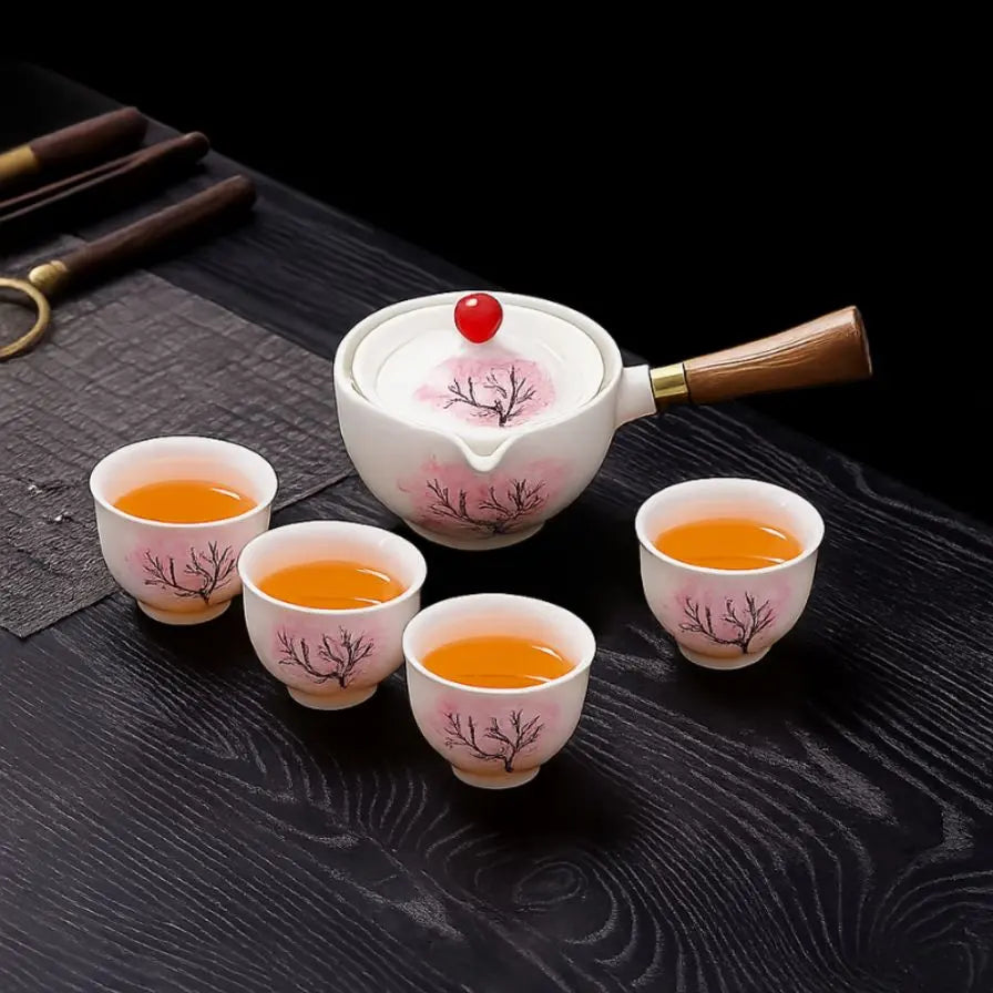 Kersenbloesem - Draaibare Infuser Theepot
