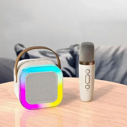Draagbare Bluetooth Karaoke Machine met Draadloze Microfoons - Leuk Familie Zang Geschenk