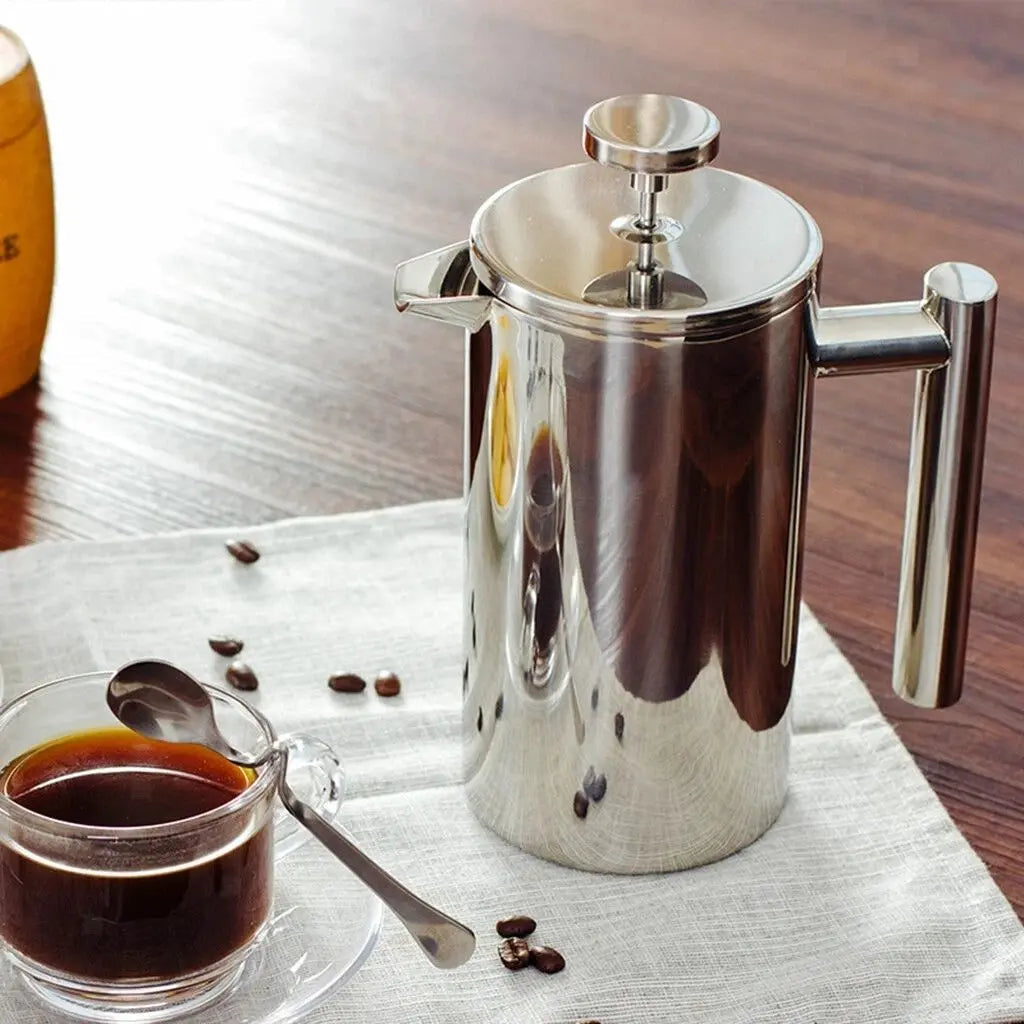 Logan RVS French Press – Dubbelwandige Koffiemaker