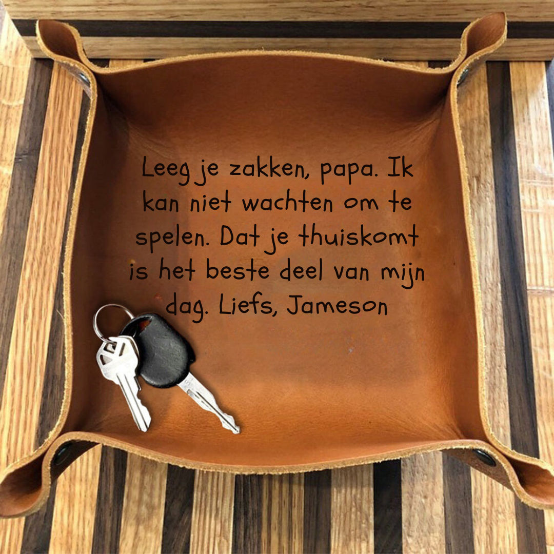 Papa's sleutelbakje | Met tekst