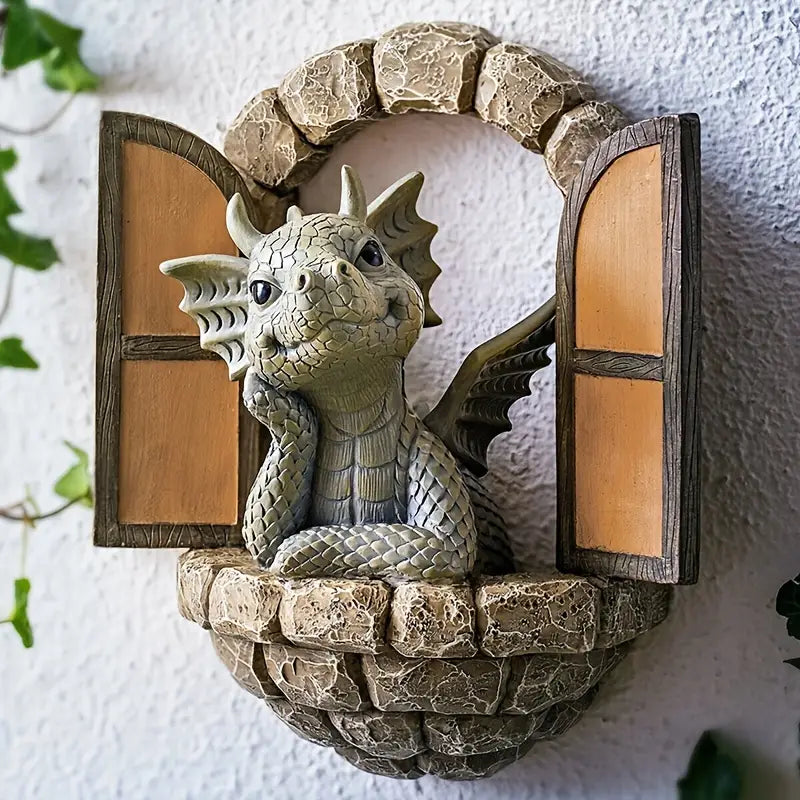 Betoverde Draak - Tuinornament