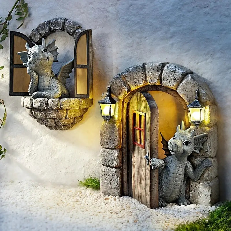 Betoverde Draak - Tuinornament