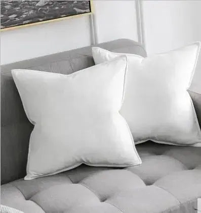 VelvetLux – Luxe Samt Kussenhoes met Flanellen Rand