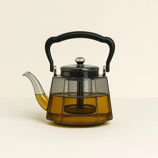 Flix Halcyon Hittebestendige Glazen Theepot Met Infuser