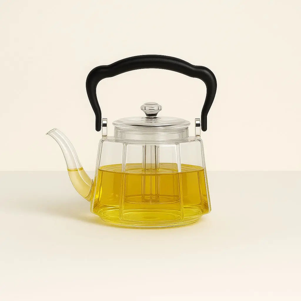 Flix Halcyon Hittebestendige Glazen Theepot Met Infuser