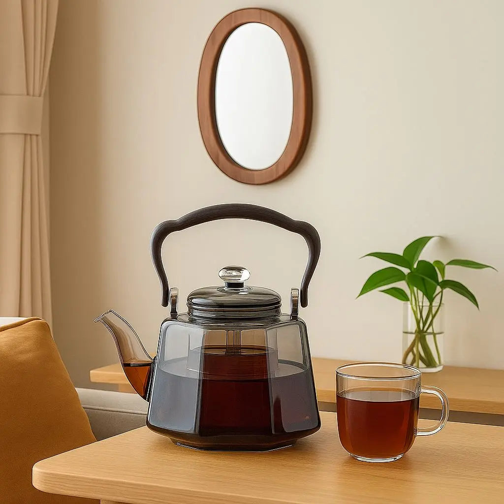 Flix Halcyon Hittebestendige Glazen Theepot Met Infuser