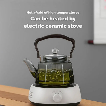 Flix Halcyon Hittebestendige Glazen Theepot Met Infuser