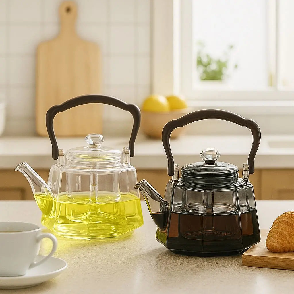 Flix Halcyon Hittebestendige Glazen Theepot Met Infuser