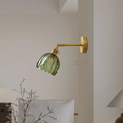 Freya Lotus glazen wandlamp