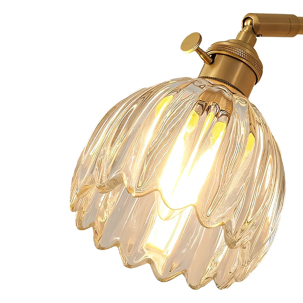 Freya Lotus glazen wandlamp