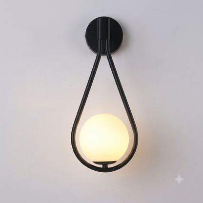 Scandinavische Druppel LED Wandlamp - Luxe Glazen Bollen Lamp