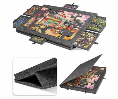 Draagbare Puzzelmat met 6 Lades