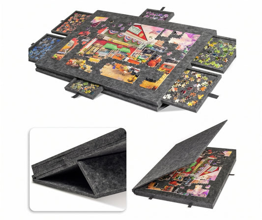 Draagbare Puzzelmat met 6 Lades