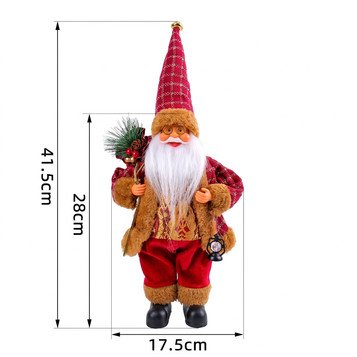 Pluche Staande Kerstman Pop
