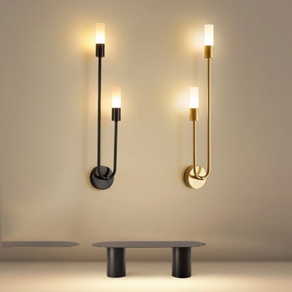Moderne Messing LED Wandlamp - Minimalistische Design Wandlamp