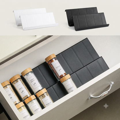 4-Delige Modulaire Lade Kruidenrek Set - Inzetbaar & Uitbreidbaar