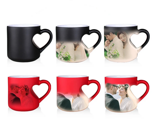 Magische Koffiemok met Hartvormig Handvat