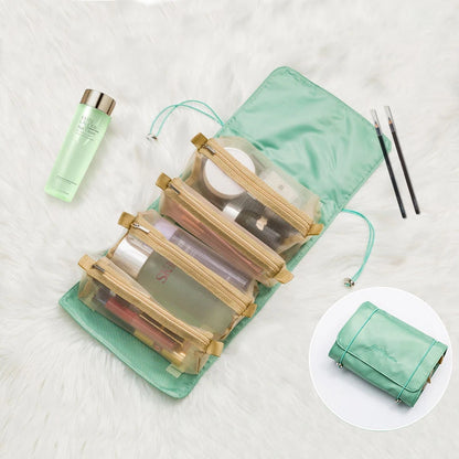 4-in-1 Oprolbare Make-Up Reistas - Inklapbare Cosmeticatas