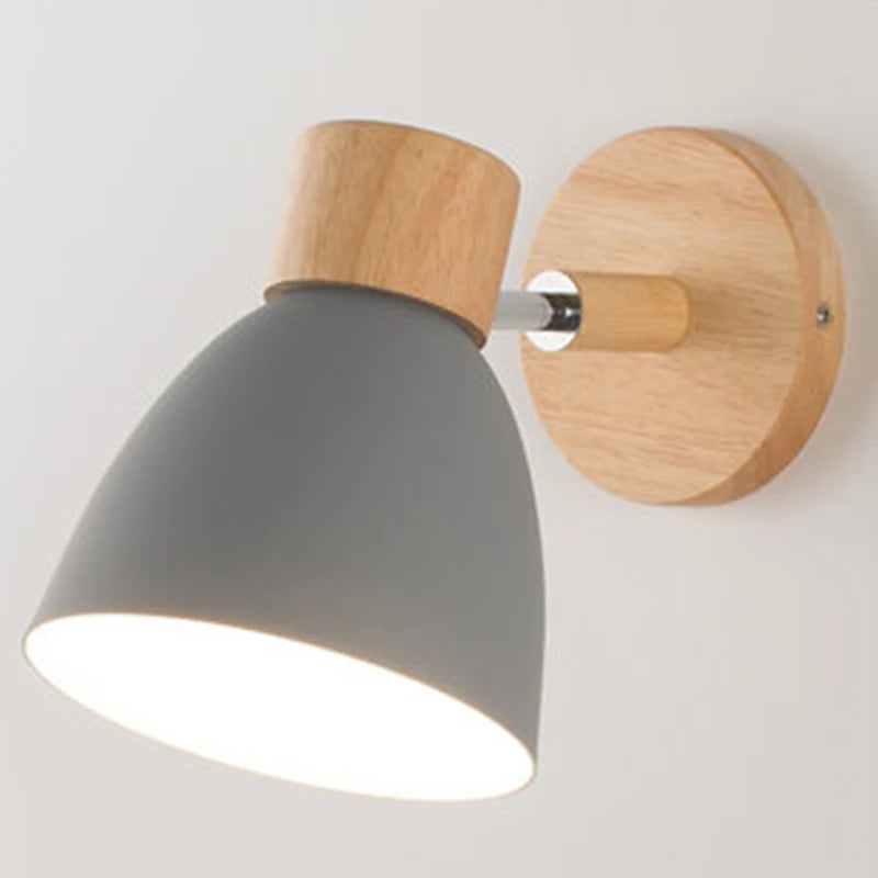Scandinavische Houten Wandlamp
