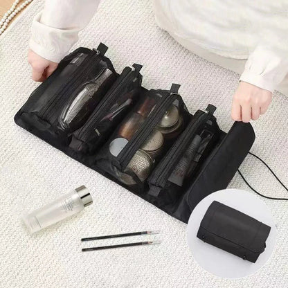4-in-1 Oprolbare Make-Up Reistas - Inklapbare Cosmeticatas