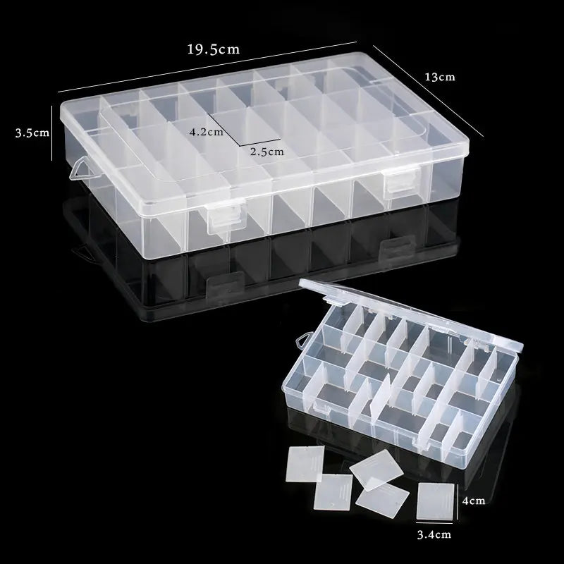 Transparante Plastic Sorteerdoos - Verstelbare Vakken Organizer
