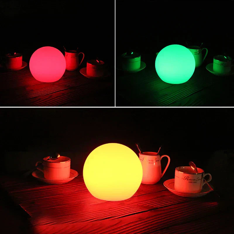 LumiGlobe – Draadloze LED Tafellamp met 16 Kleuren voor Sfeervolle Verlichting