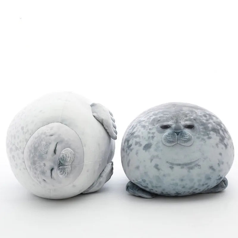 Boze Blob Zeehond Kussen 3D Pluche Speelgoed voor Kinderen, 20CM Schattig Zeeleeuw Cadeau