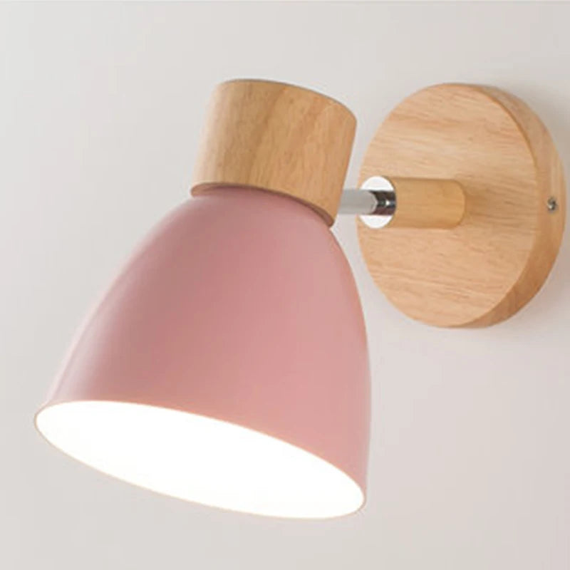 Scandinavische Houten Wandlamp