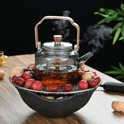 Ashwood Handvat Borosilicaat Glazen Theepot