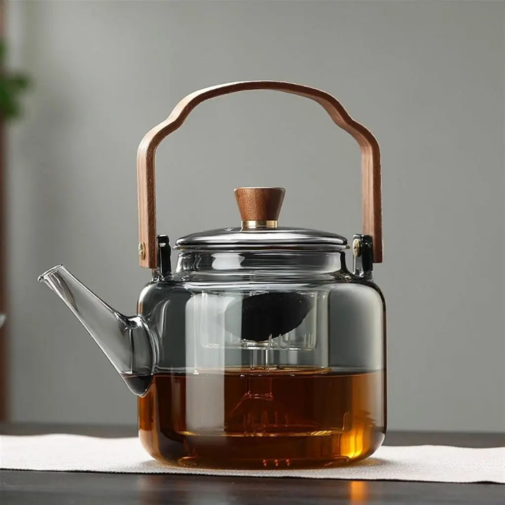 Ashwood Handvat Borosilicaat Glazen Theepot