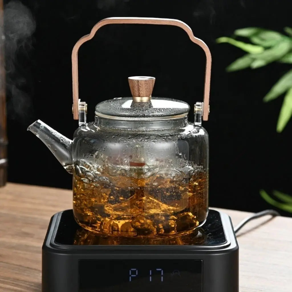 Ashwood Handvat Borosilicaat Glazen Theepot