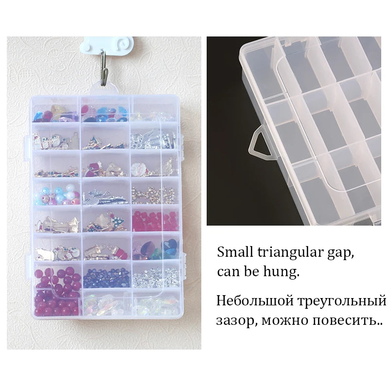 Transparante Plastic Sorteerdoos - Verstelbare Vakken Organizer