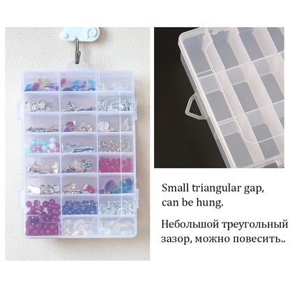 Transparante Plastic Sorteerdoos - Verstelbare Vakken Organizer