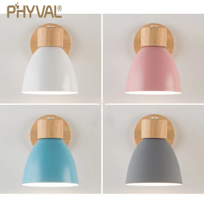 Scandinavische Houten Wandlamp