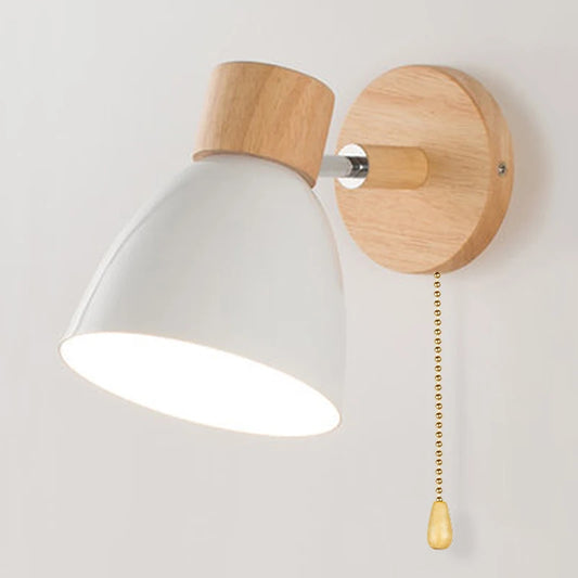 Scandinavische Houten Wandlamp
