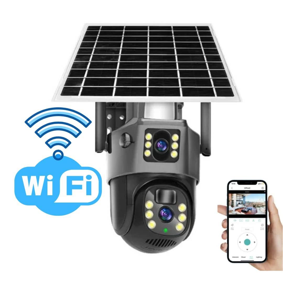 DualGuard Solar 4K - Draadloze beveiligingscamera met zonnepaneel en 360° rondomzicht
