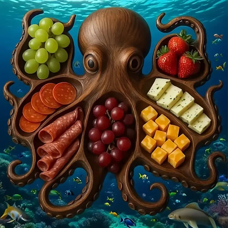 KrakenBoard™ - Rustieke Octopus Borrelplank