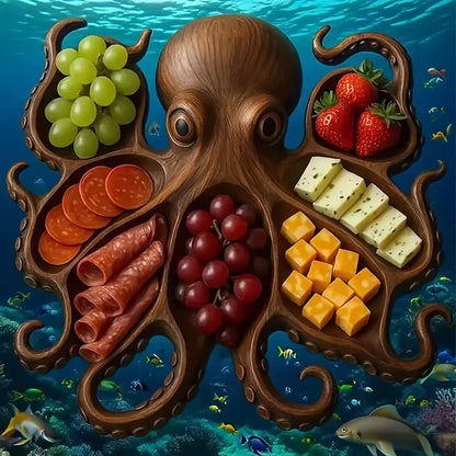 KrakenBoard™ - Rustieke Octopus Borrelplank