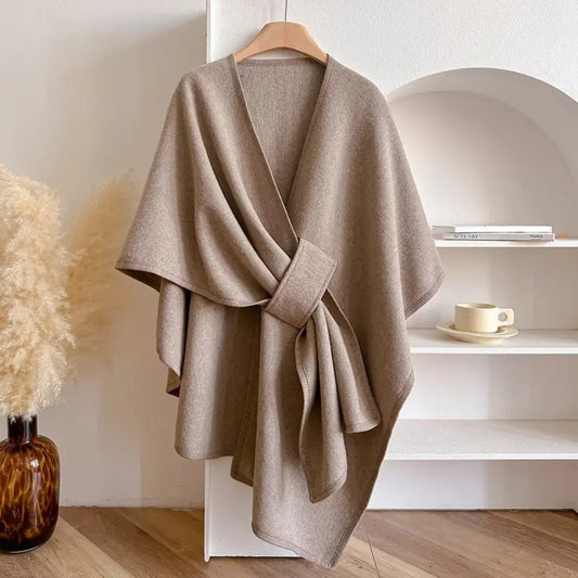 WINDWRAP – Luxueuze poncho-sjaal-jack voor alle seizoenen