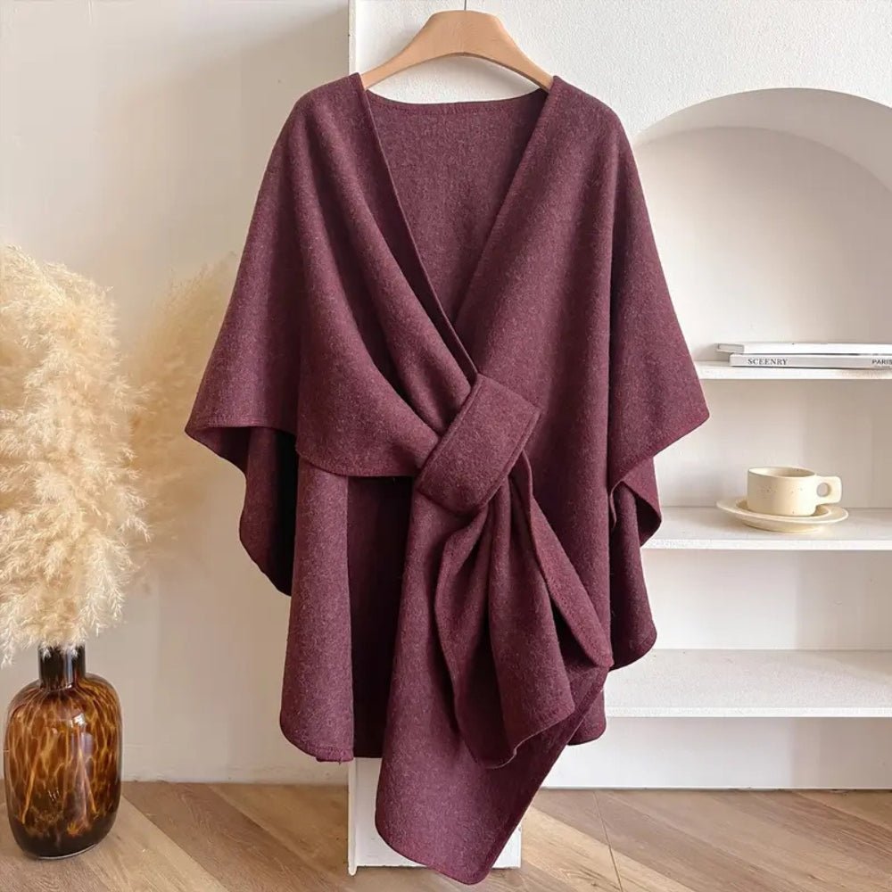 WINDWRAP – Luxueuze poncho-sjaal-jack voor alle seizoenen