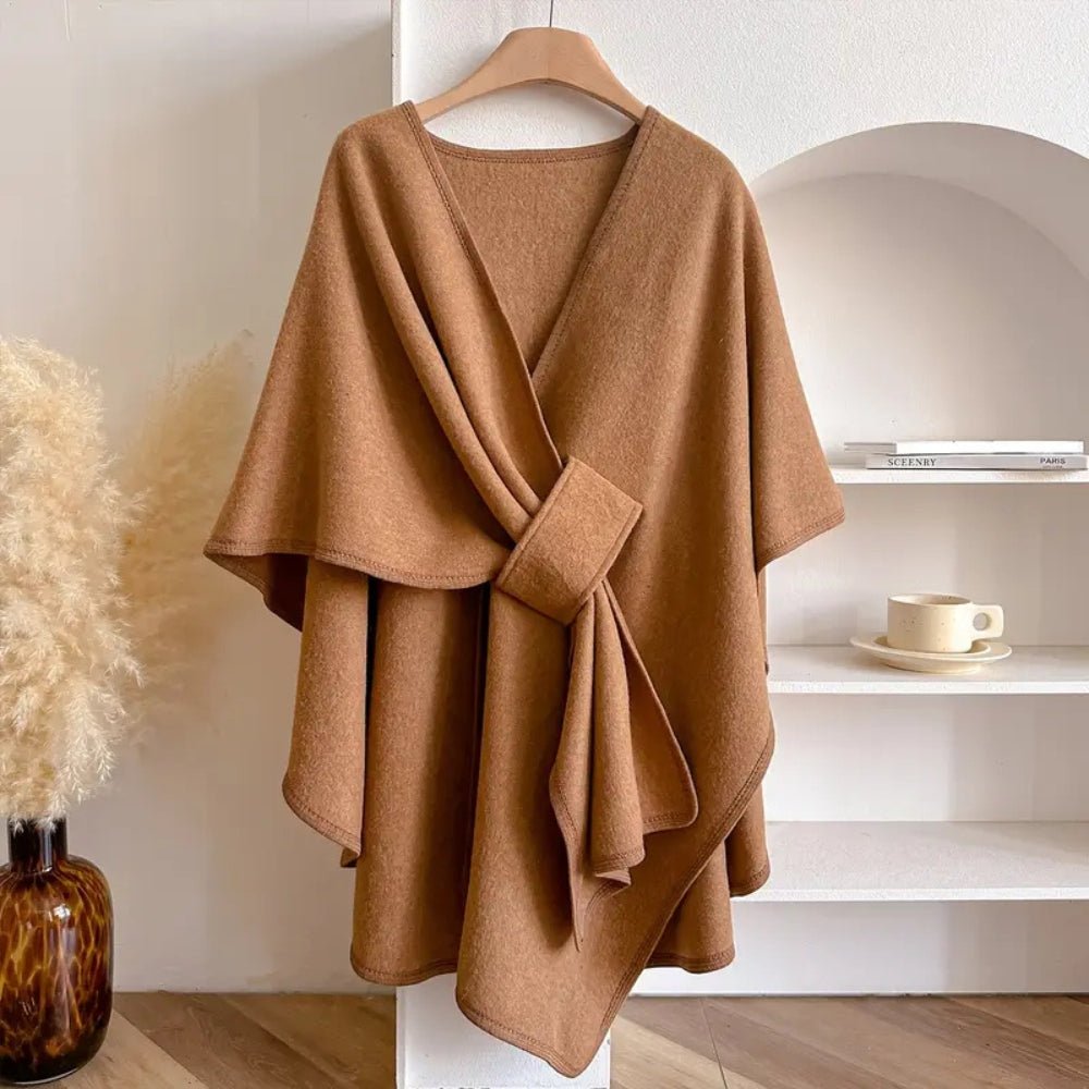 WINDWRAP – Luxueuze poncho-sjaal-jack voor alle seizoenen