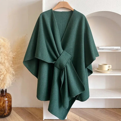 WINDWRAP – Luxueuze poncho-sjaal-jack voor alle seizoenen
