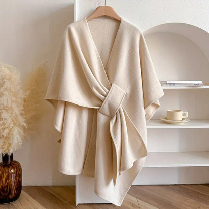WINDWRAP – Luxueuze poncho-sjaal-jack voor alle seizoenen