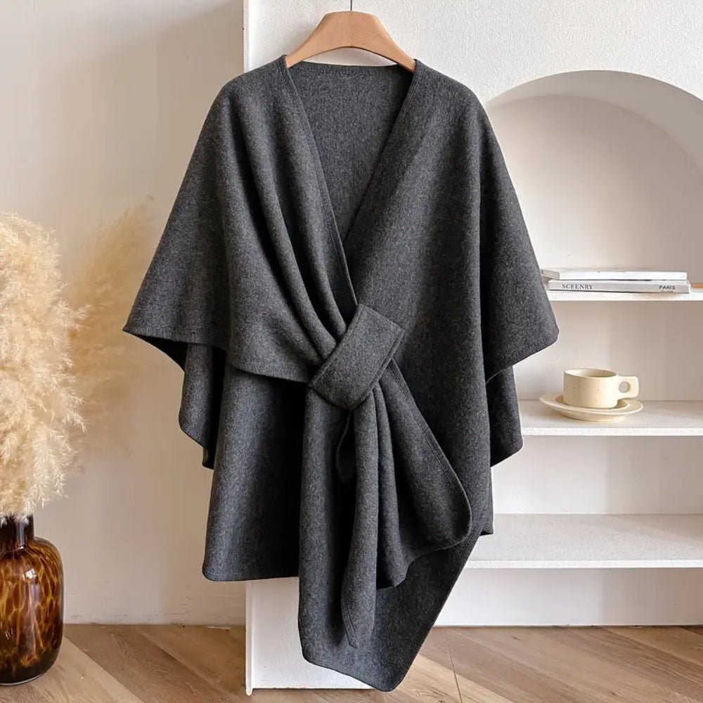 WINDWRAP – Luxueuze poncho-sjaal-jack voor alle seizoenen