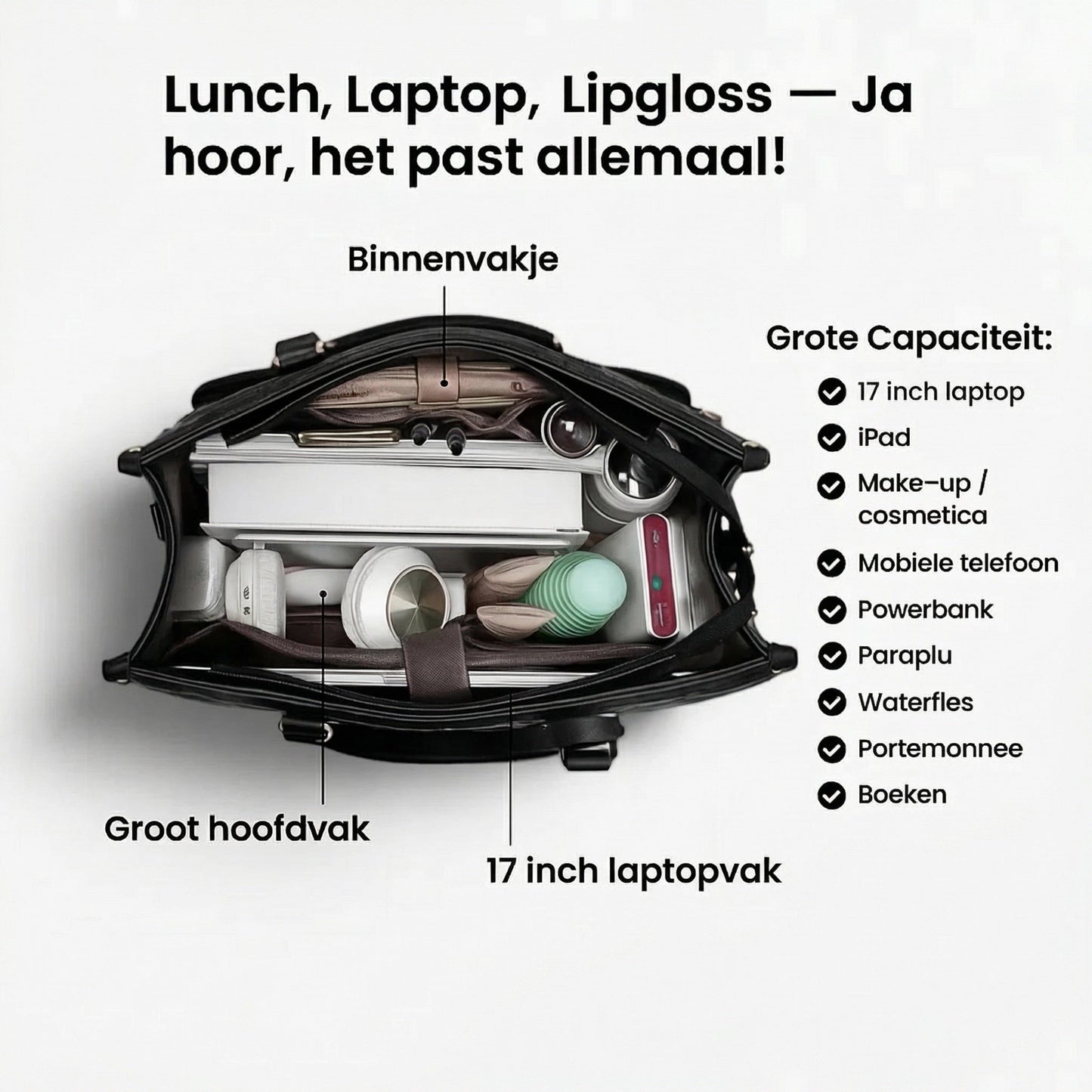 LuxeLuncher – De stijlvolle lunchtas + gratis pouch