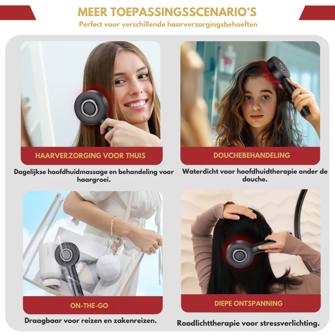 6-in-1 Hoofdhuid Therapie Kam