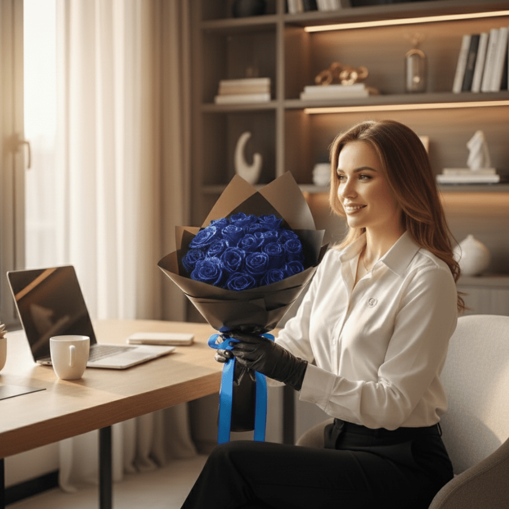 ROSALUNE – Eeuwige Glitter Roos voor Romantische Cadeaus & Huisdecoratie